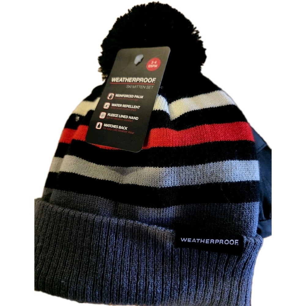 BIOWORLD Ski Mitten Set Waterproof Size 2-4. Weatherproof. NWT